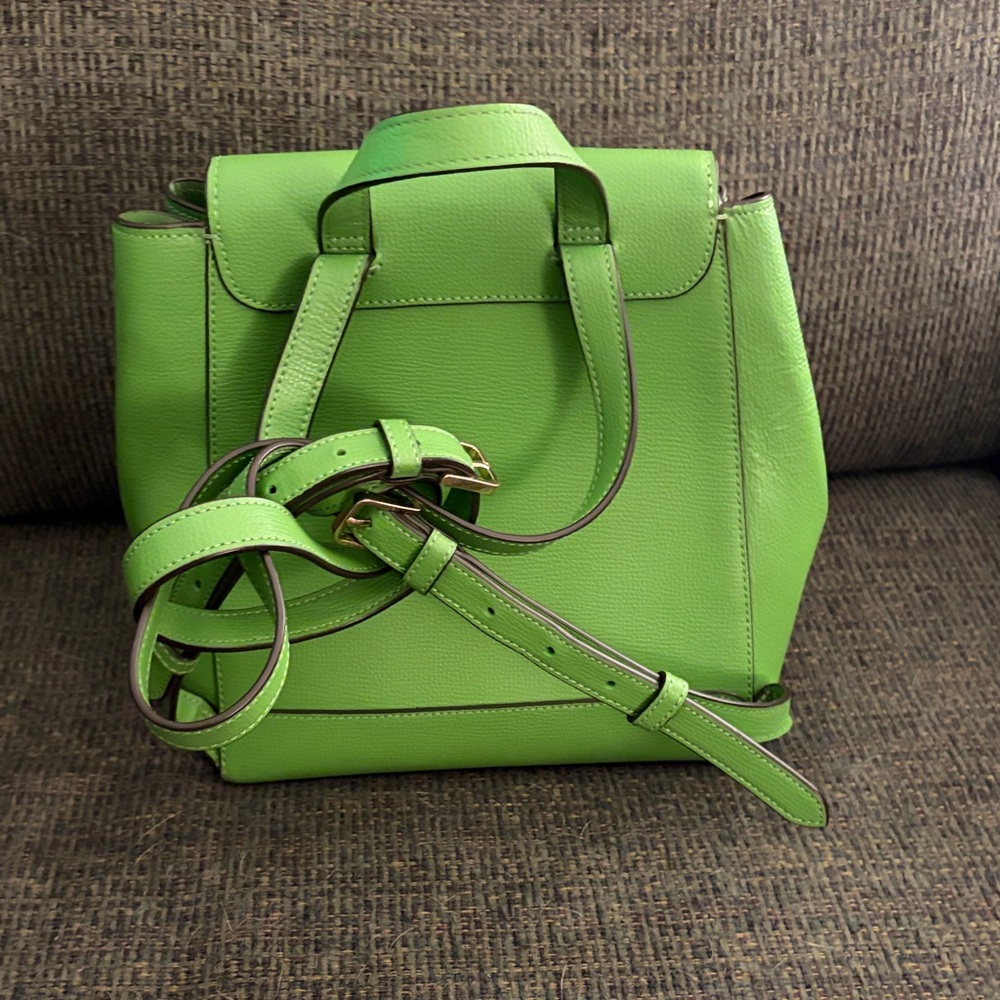 kate spade Bright Green Leather Backpack - Picture 2 of 4